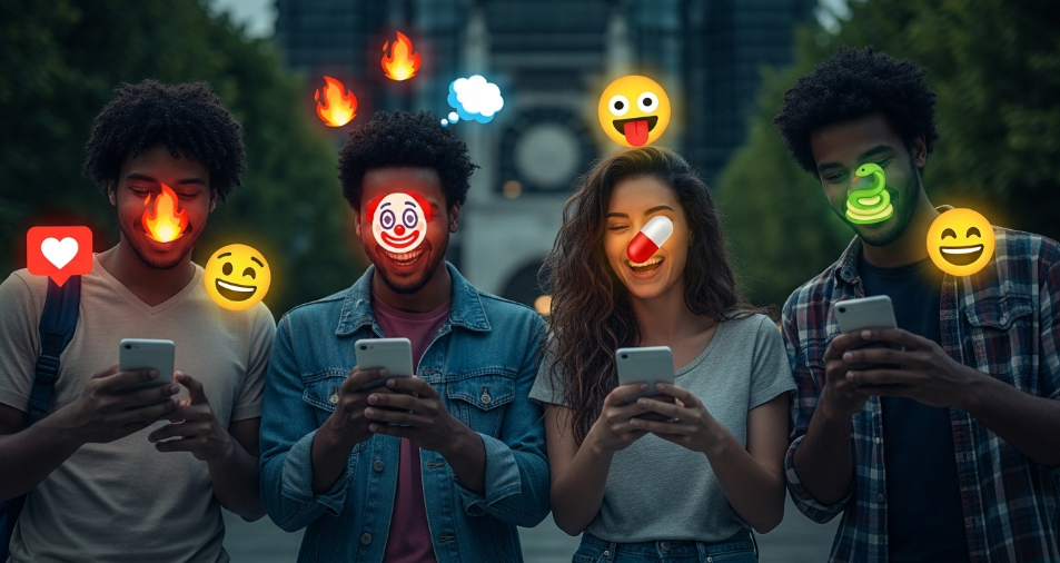 adolescente 2025 lenguaje emojis